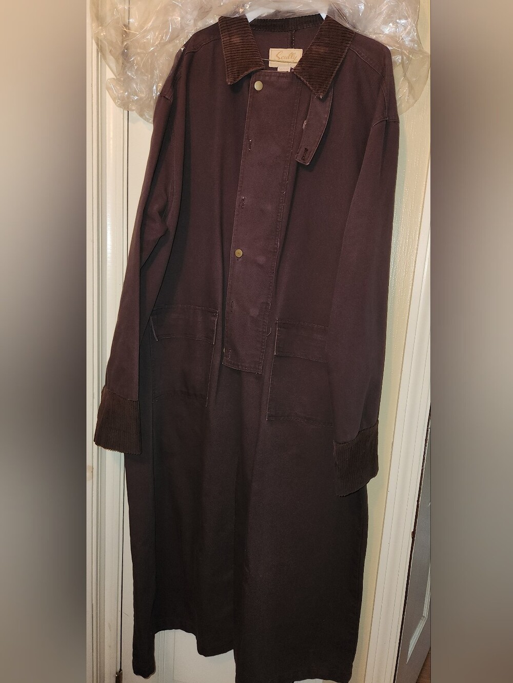 Mens Scully Wester Duster Coat Xl